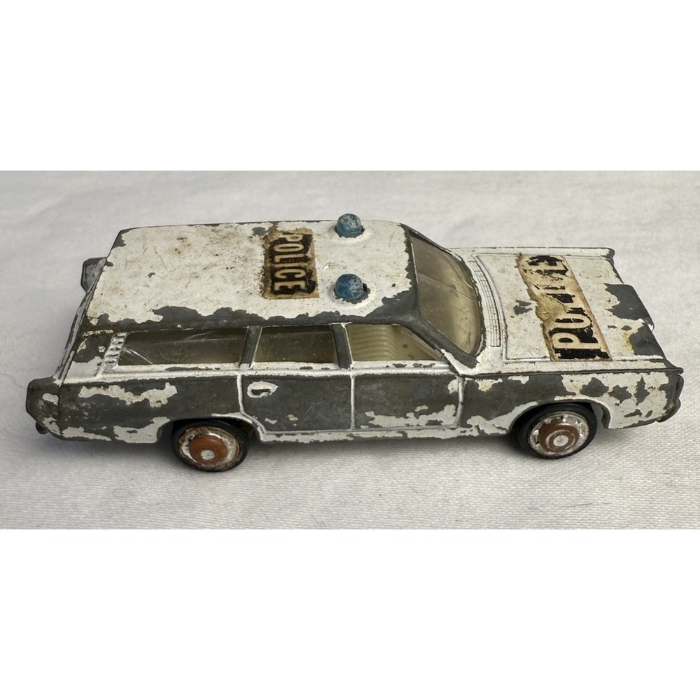 Vintage Playart Police Station Wagon Made In Hong Kong‎ Die-Cast Toy Car 1:64